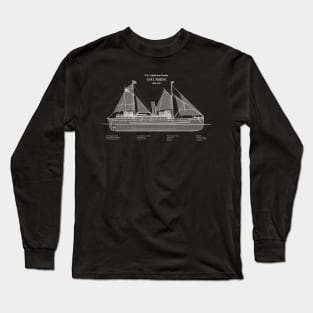 Columbine Lighthouse Tender United States Coast Guard - ABDpng Long Sleeve T-Shirt